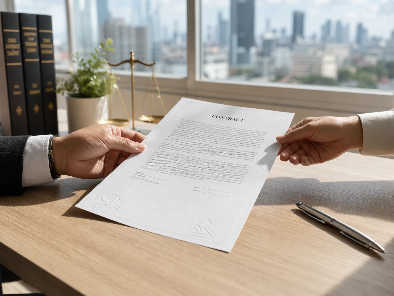 Service contract documentation and agreement signing representation
